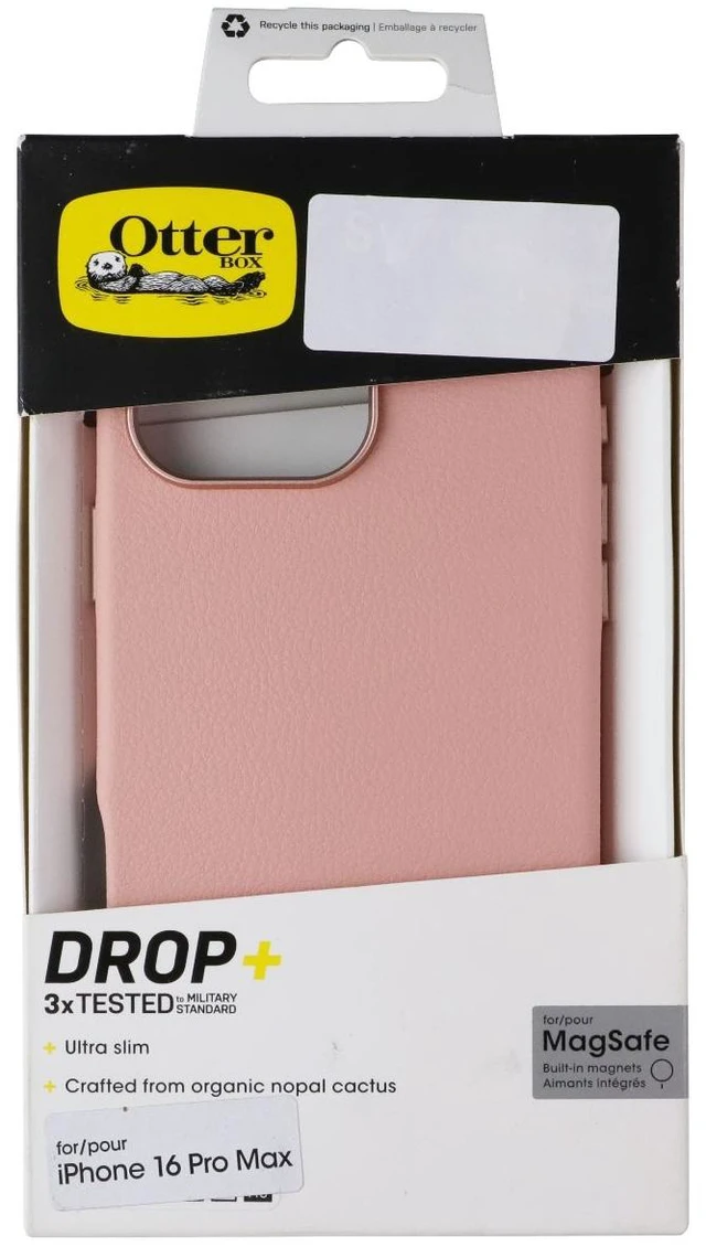 Main image of OtterBox Symmetry Cactus Leather MagSafe Case for iPhone 16 Pro Max - Ballet