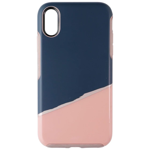 Alt view image 2 of 3 - OtterBox Symmetry Series Hard Case for Apple iPhone XR - Blue/Pink