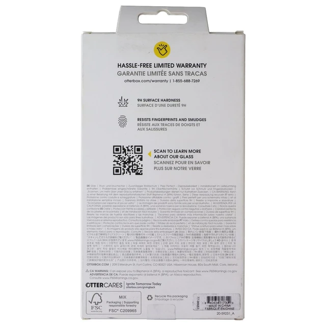 Alt view image 2 of 2 - OtterBox Glass Screen Protector for Apple iPhone 17 Pro