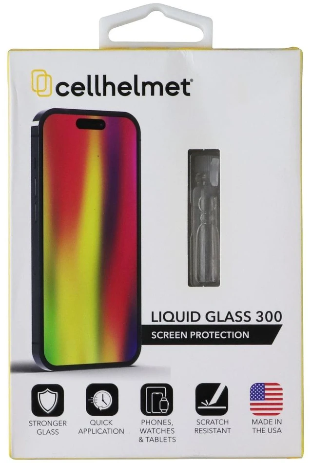 Main image of CellHelmet Liquid Glass 300 Screen Protector - Clear .6mL
