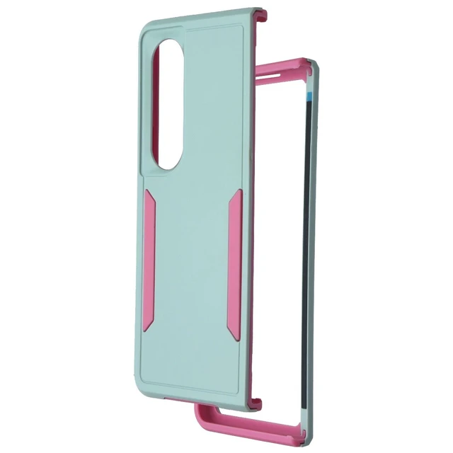 Alt view image 2 of 3 - Case Brand Case for Samsung Galaxy Z Fold4 - Aqua / Pink
