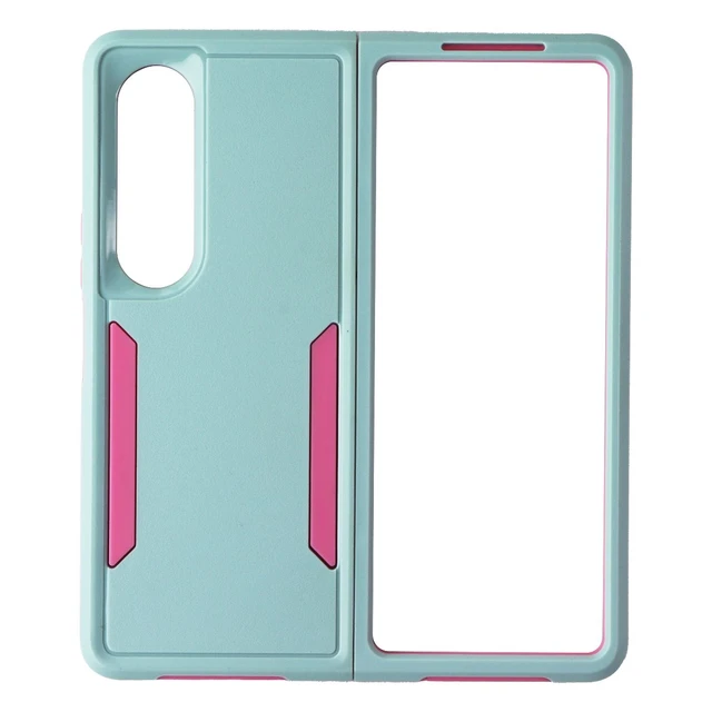 Alt view image 3 of 3 - Case Brand Case for Samsung Galaxy Z Fold4 - Aqua / Pink