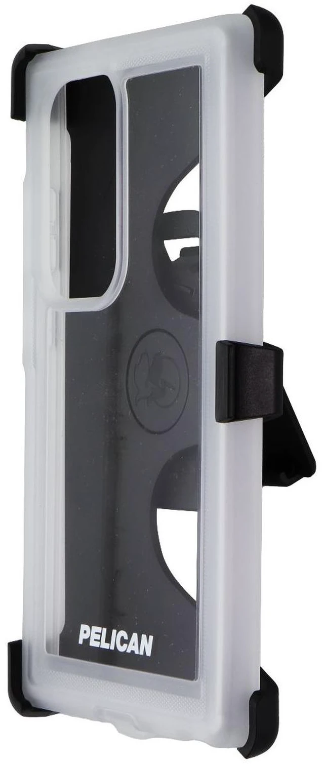 Alt view image 2 of 3 - Pelican Voyager Case and Belt Clip Holster for Samsung Galaxy S24 Ultra - Clear