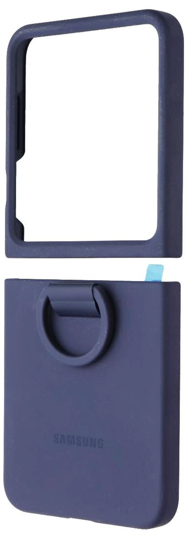 Main image of Samsung Official Silicone Case with Ring for Galaxy Z Flip6 / Z Flip7 FE - Navy