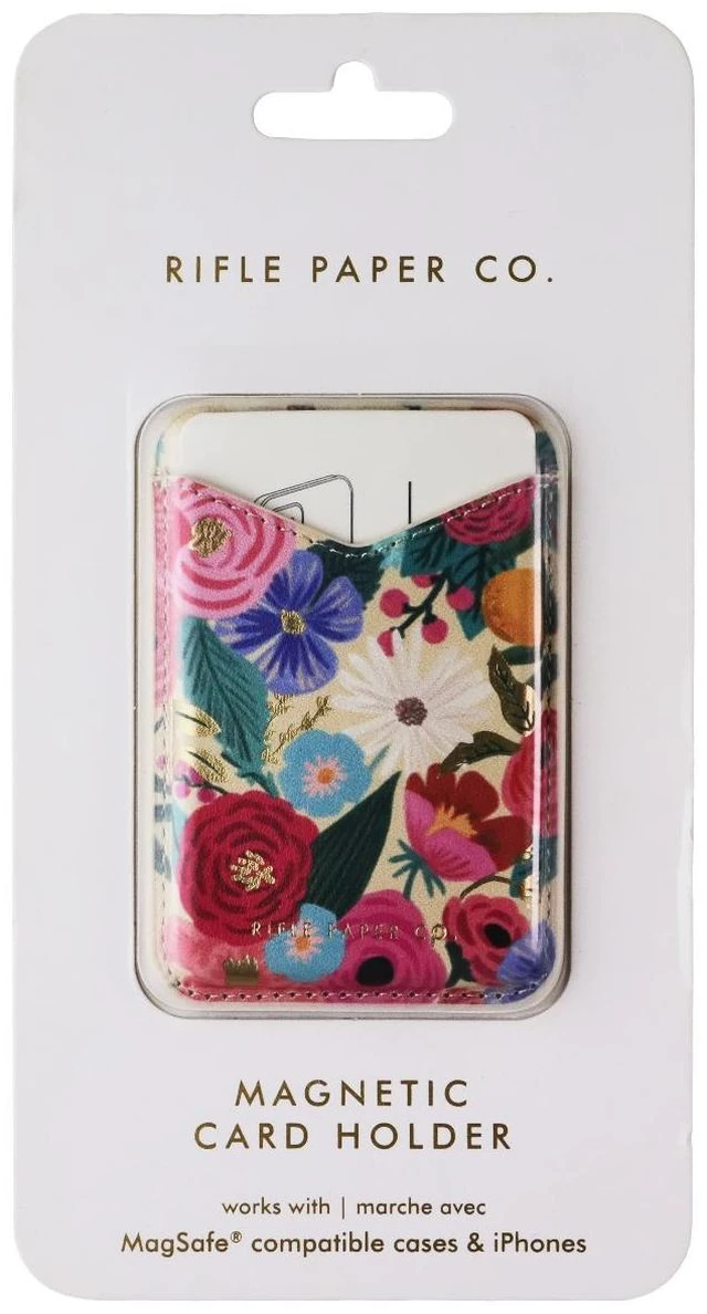Main image of Rifle Paper Co. Detachable Magnetic Card Holder - Garden Party Blush