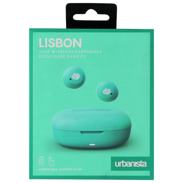Alt view image 7 of 7 - Urbanista Lisbon True Wireless Earbuds - Mint Green (1036343)