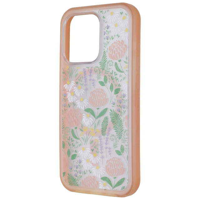 Alt view image 4 of 6 - OtterBox SYMMETRY SERIES Clear Case for iPhone 15 Pro - Peachy Bloom