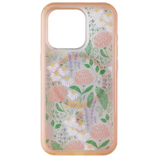 Alt view image 5 of 6 - OtterBox SYMMETRY SERIES Clear Case for iPhone 15 Pro - Peachy Bloom