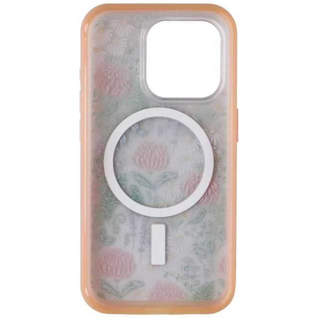 Alt view image 6 of 6 - OtterBox SYMMETRY SERIES Clear Case for iPhone 15 Pro - Peachy Bloom