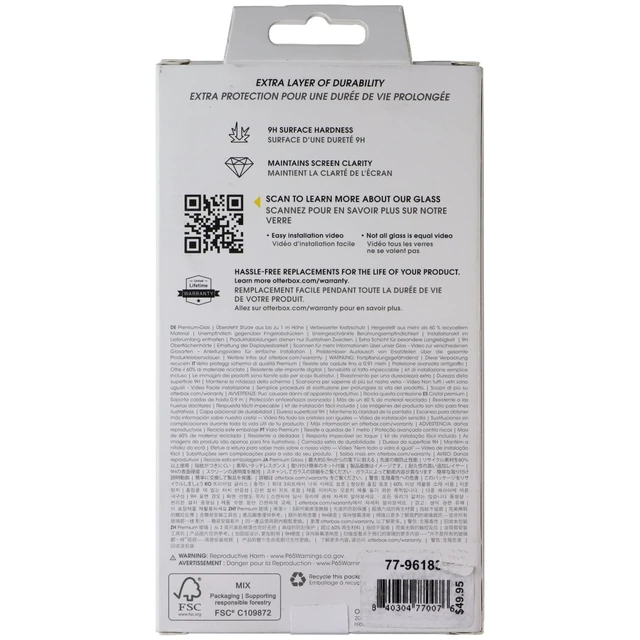 Alt view image 2 of 2 - OtterBox Premium Glass Screen Protector for Apple iPhone 16 - Clear