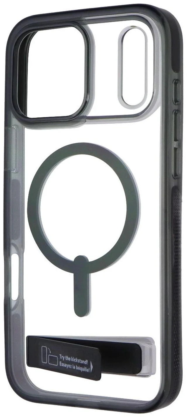 Main image of ZAGG Santa Cruz Snap Case with Kickstand for Apple iPhone 17 Pro Max - Jet Black