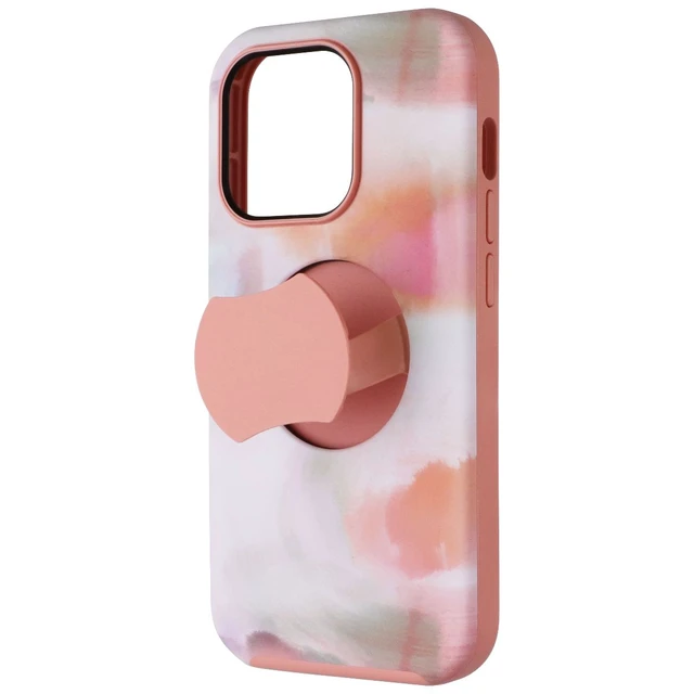 Alt view image 5 of 7 - OtterBox OtterGrip SYMMETRY SERIES Case for iPhone 14 Pro - Peaches (Orange)