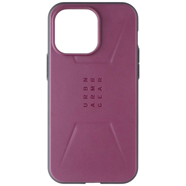 Alt view image 2 of 3 - UAG Civilian Series Case for MagSafe for Apple iPhone 15 Pro Max - Bordeaux Red