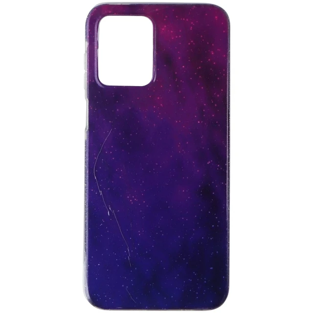 Alt view image 2 of 3 - PureGear Slim Shell Designer Case for Moto G 5G (2023) - Purple/Blue Glitter