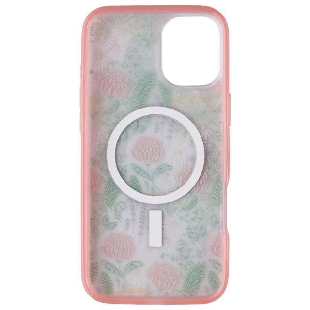 Alt view image 3 of 5 - OtterBox Symmetry Series MagSafe Case for iPhone 16 Plus - Peachy Bloom Pink