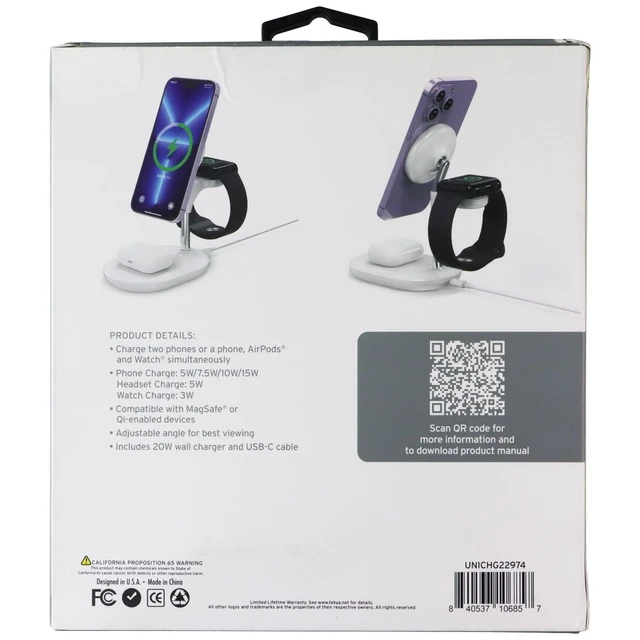 Alt view image 2 of 2 - TekYa QiTek Magstand Max Magnetic Charging Stand for Smartphones & Watches