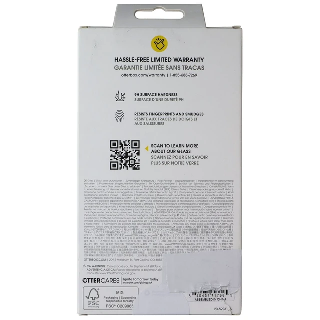 Alt view image 2 of 2 - OtterBox Glass Series Tempered Glass Screen for Apple iPhone 17 Pro Max