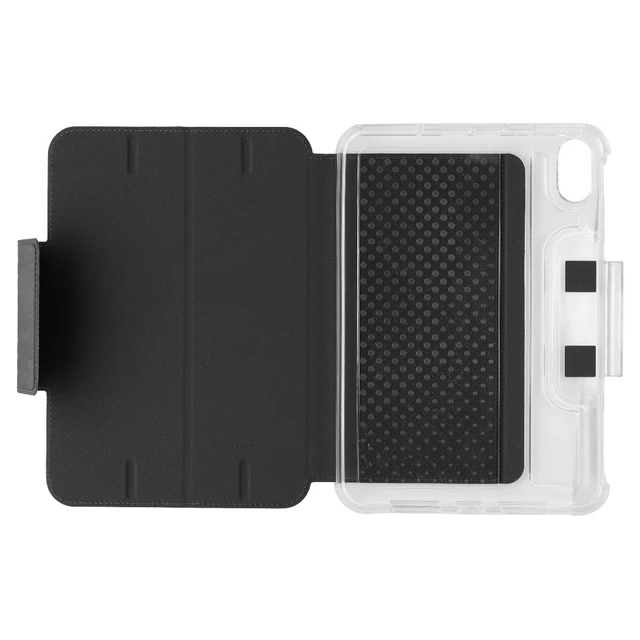 Alt view image 4 of 4 - Urban Armor Gear Lucent Hard Folio for Apple iPad mini (6th Gen) - Clear/Black