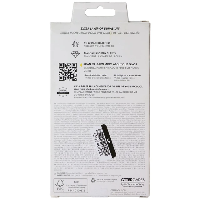 Alt view image 2 of 2 - OtterBox Premium Glass Series Screen Protector for Apple iPhone 16 Pro