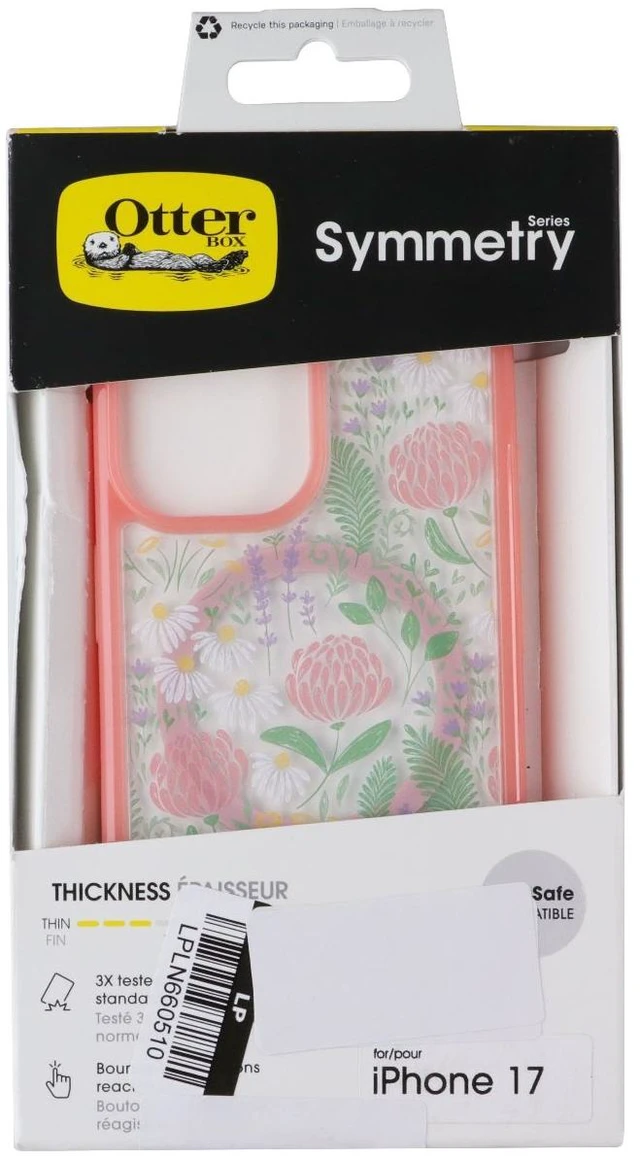 Main image of OtterBox Symmetry Series MagSafe Case for Apple iPhone 17 - Peachy Bloom