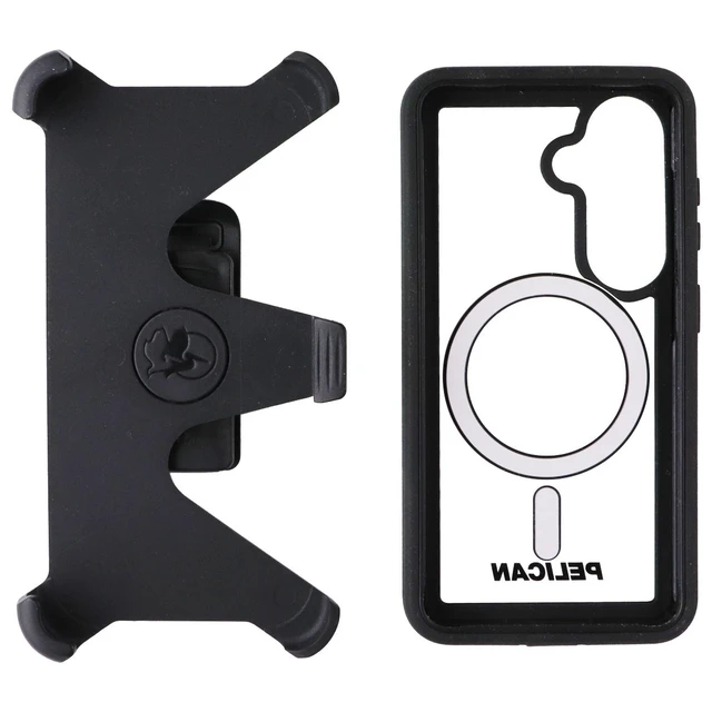 Alt view image 6 of 6 - Pelican Voyager Case + Holster for MagSafe for Samsung Galaxy S26 - Black/Clear