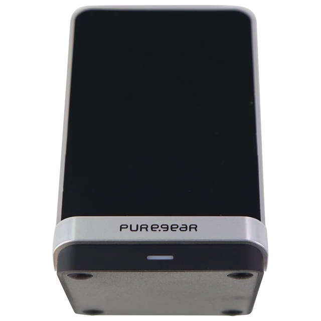 Alt view image 3 of 4 - PureGear 15-Watt Fast Wireless Charging Stand for Qi Smartphones - Black/Silver