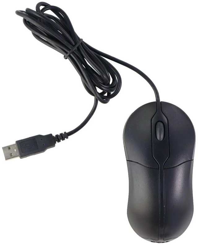 Main image of Dell Original Wired USB Computer Mouse for Windows PC & More - Black (M0C5U0)