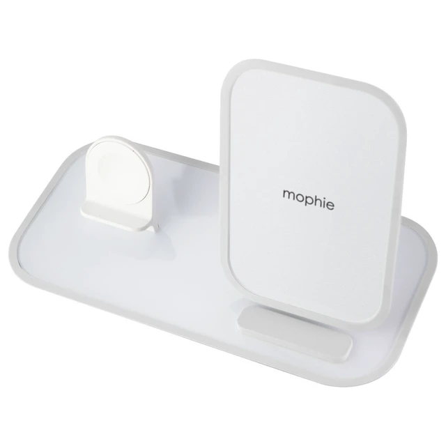 Alt view image 2 of 4 - Mophie 2-in-1 Wireless Charging Stand for iPhone & Apple Watch (All Series)