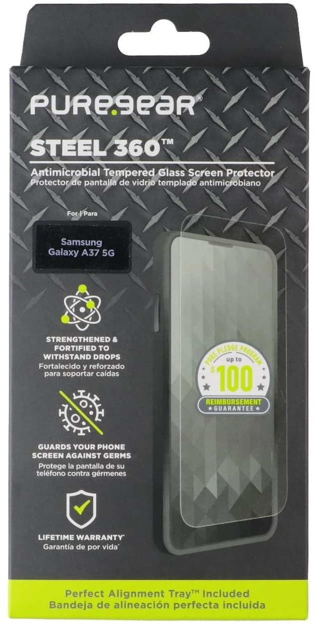 Main image of PureGear Steel 360 Tempered Glass Screen Protector for Samsung Galaxy A37 5G