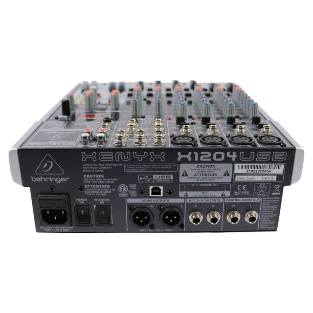 Alt view image 4 of 4 - Behringer Xenyx (X1204USB) 12-Input 2/2-Bus Mixer