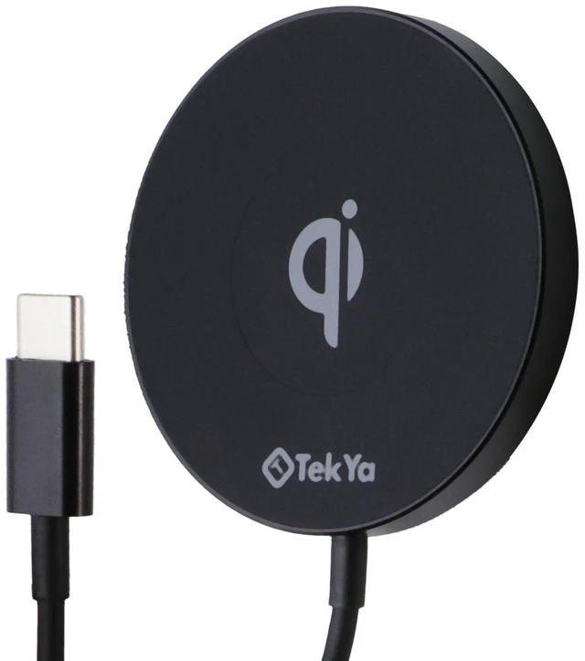 Main image of TekYa (15W) QiTek Spot Qi Wireless Charging Pad with Magnetic Suction - Black