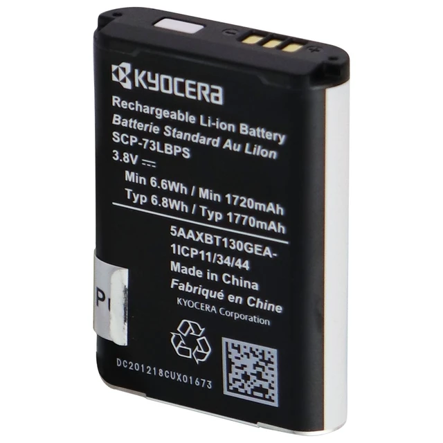 Alt view image 2 of 2 - Kyocera 3.8V Rechargeable 1720mAh Battery - Black (SCP-73LBPS)