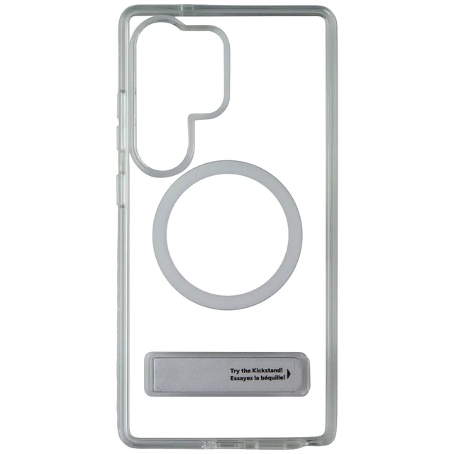 Alt view image 2 of 3 - ZAGG Crystal Palace Snap Case w/ Kickstand for Samsung Galaxy S25 Ultra - Clear
