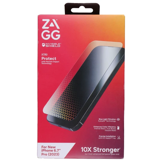 Alt view image 2 of 2 - ZAGG Invisible Shield XTR3 Protect Screen Protector for Apple iPhone 15 Pro Max