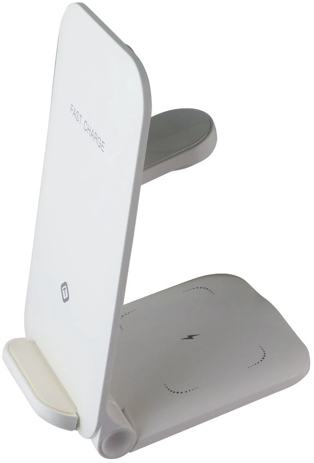 Main image of Tekya QiTek StandMax (15W) 3-in-1 Foldable Fast Wireless Charge Stand - White