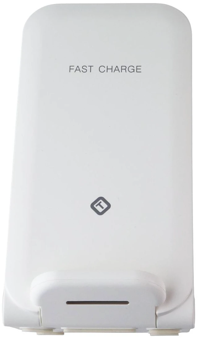 Alt view image 2 of 7 - Tekya QiTek StandMax (15W) 3-in-1 Foldable Fast Wireless Charge Stand - White
