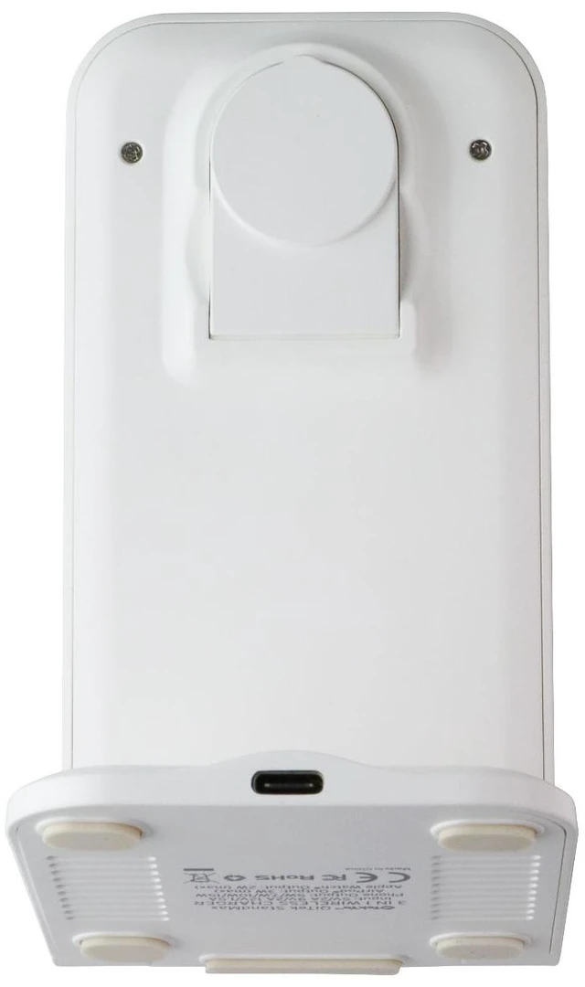 Alt view image 4 of 7 - Tekya QiTek StandMax (15W) 3-in-1 Foldable Fast Wireless Charge Stand - White