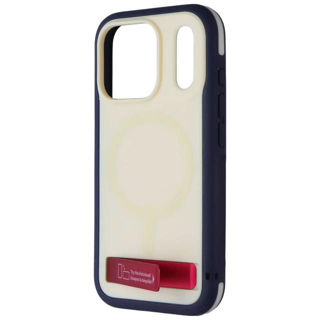 Alt view image 2 of 3 - ZAGG Sedona Snap Case With Kickstand for Apple iPhone 17 Pro - Red Light & Blue
