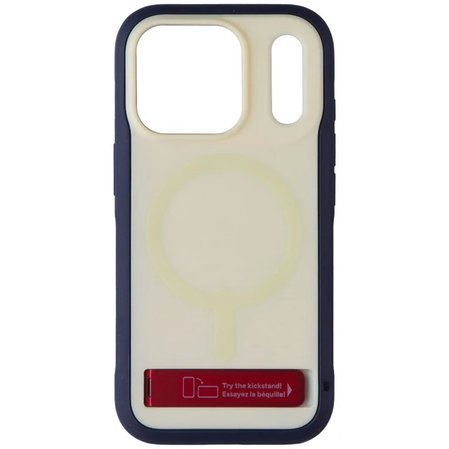 Alt view image 3 of 3 - ZAGG Sedona Snap Case With Kickstand for Apple iPhone 17 Pro - Red Light & Blue