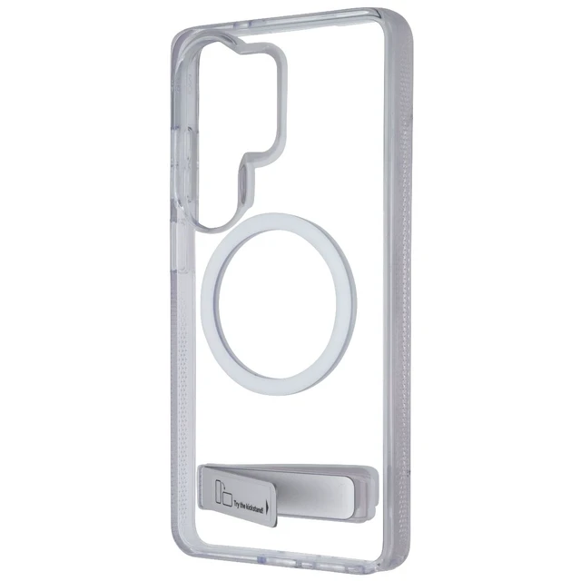 Alt view image 2 of 3 - ZAGG Crystal Snap Kickstand Magnetic Case for Samsung Galaxy S26 Ultra - Clear