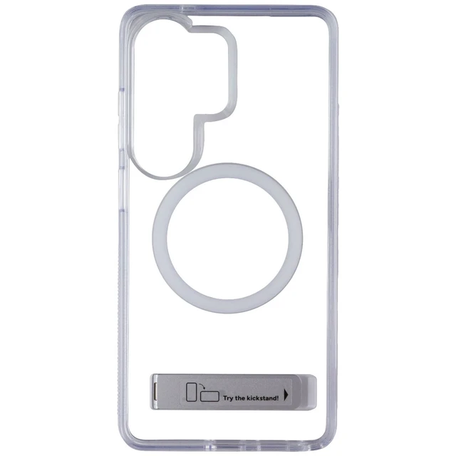 Alt view image 3 of 3 - ZAGG Crystal Snap Kickstand Magnetic Case for Samsung Galaxy S26 Ultra - Clear