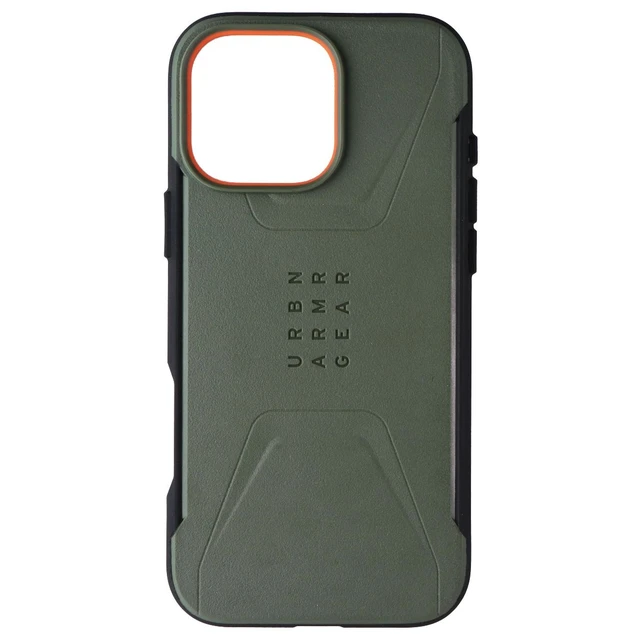 Alt view image 2 of 3 - Urban Armor Gear Civilian Case for MagSafe for iPhone 16 Pro Max - Olive Drab