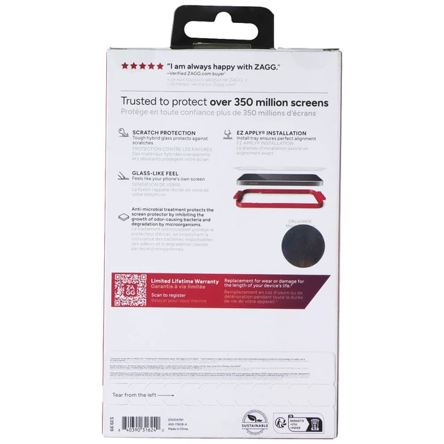 Alt view image 3 of 3 - ZAGG Invisible Shield Fusion Curve Screen Protector Motorola Razr+2024