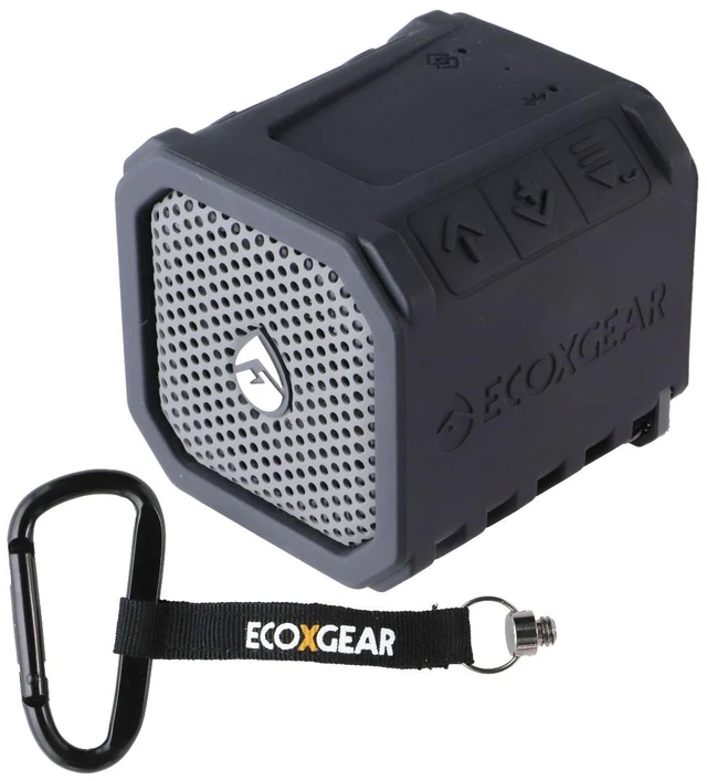 Main image of ECOXGEAR EcoDuo Waterproof Rugged Mini Portable Speaker - Black (GDI-EXPB2101)
