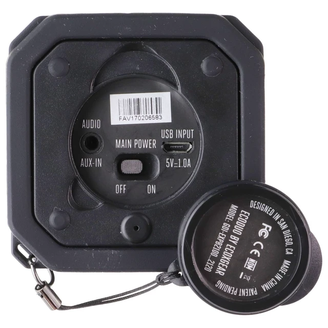 Alt view image 6 of 7 - ECOXGEAR EcoDuo Waterproof Rugged Mini Portable Speaker - Black (GDI-EXPB2101)