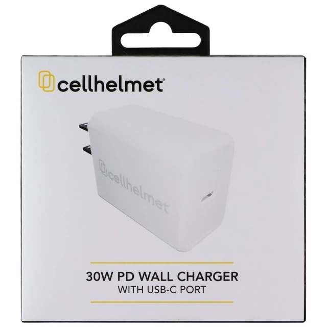 Alt view image 5 of 6 - CellHelmet (30W) PD Wall Charger Adapter with USB-C Port - White