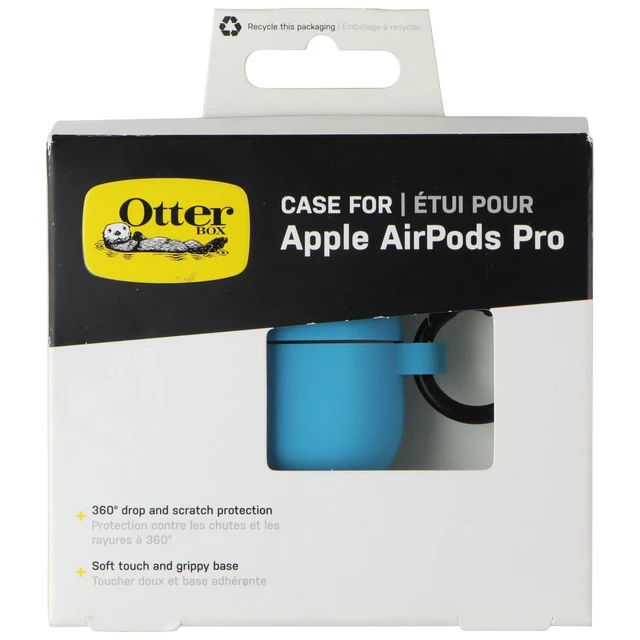 Alt view image 4 of 5 - OtterBox Soft Touch Headphone Case for Apple AirPods Pro - Freeze Pop Blue