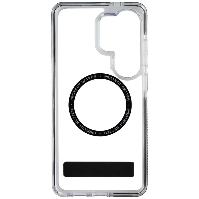 Alt view image 3 of 3 - ZAGG Santa Cruz Snap Magnetic Kickstand Case for Galaxy S26 Ultra - Clear/Black