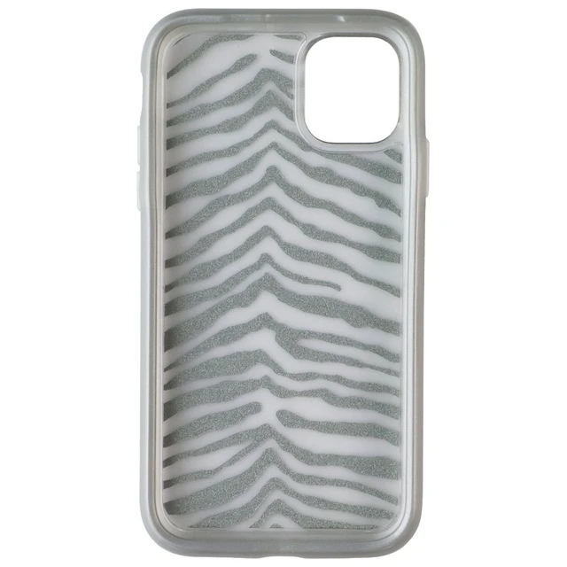 Alt view image 3 of 3 - OtterBox Symmetry Clear Series Case for Apple iPhone 11 - Zebra Silver