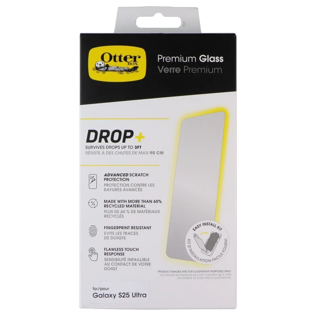 Alt view image 2 of 2 - OtterBox Premium Glass Screen Protector for Samsung Galaxy S25 Ultra